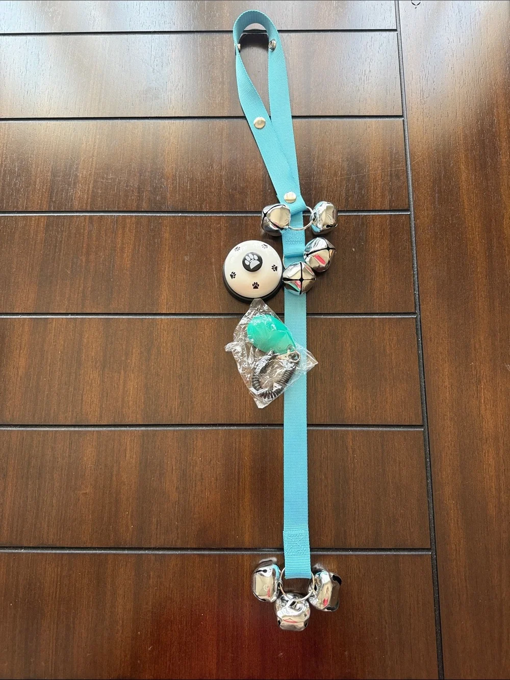 Puppy Training 3pc. Kit- Jingle Bells for the Door, Clicker and Dinger Bell